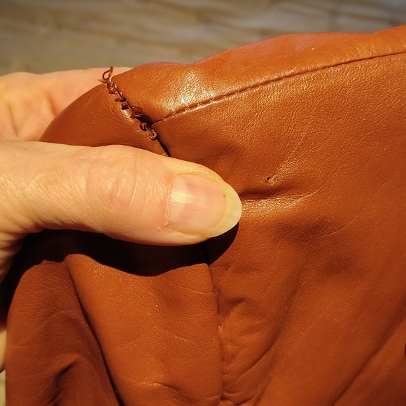 Vintage CHESS KING leather jacket/blazer lined with pockets - Sz 40 - Picture 8 of 16